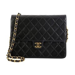 Chanel Vintage Clutch with Chain Quilted Leather Small Chanel Vintage Clutch with Chain Quilted Leather Small