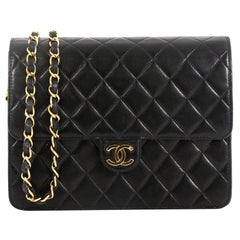Chanel Vintage Clutch with Chain Quilted Leather Small