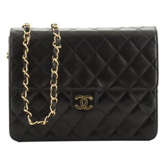 Chanel Vintage Clutch with Chain Quilted Leather Small Chanel Vintage Clutch with Chain Quilted Leather Small
