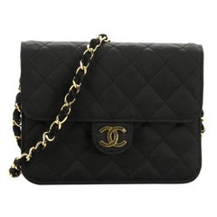 Chanel  Vintage Clutch with Chain Quilted Satin Small