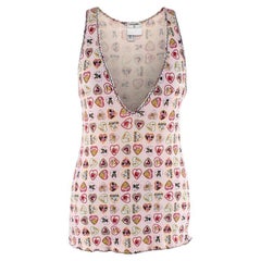 Chanel Chanel Vintage Coco Valentine Print Weste