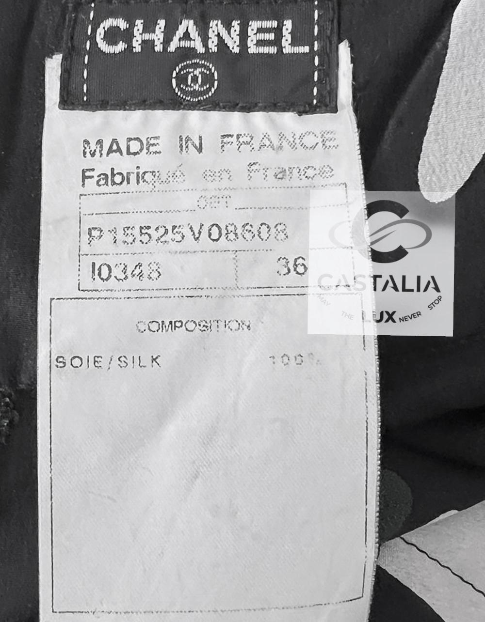 Chanel Vintage Collectors CC Planes Gonna a pieghe 36 FR in vendita 4
