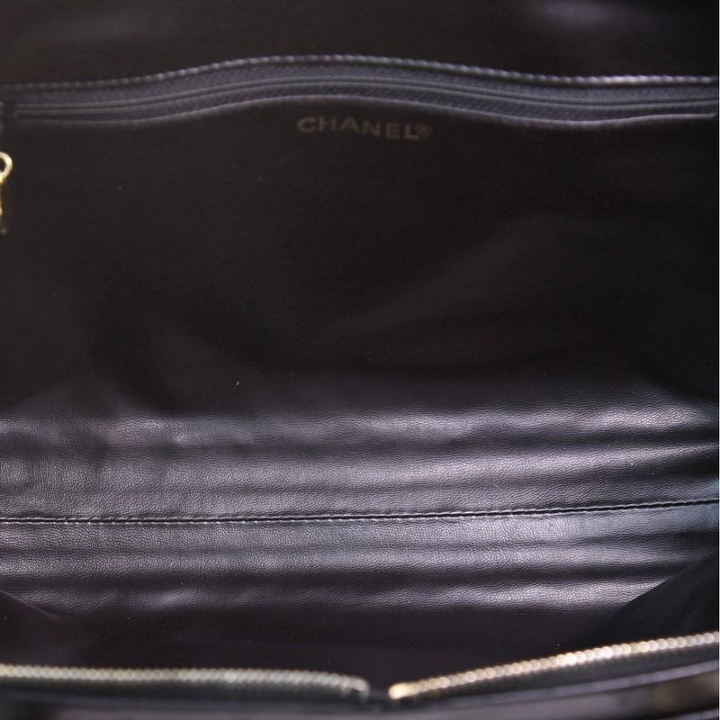 Women's or Men's Chanel Vintage Convertible Briefcase Bag Chevron Lambskin Large
