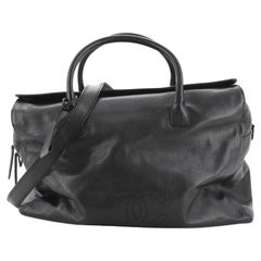 Chanel Vintage Convertible Timeless Compartment Weekender Bag Caviar Large