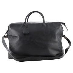 Chanel Vintage Convertible Weekender Bag Leather Large