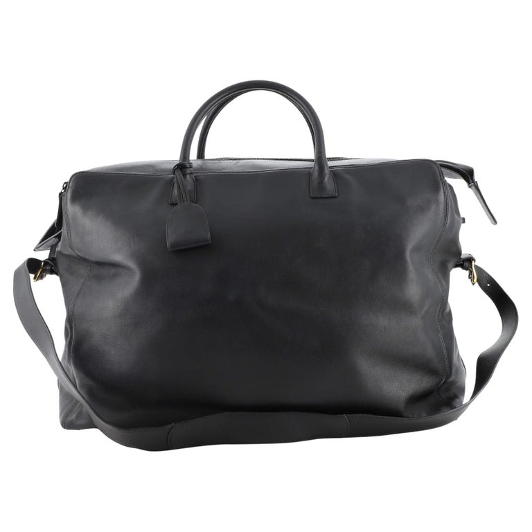 Chanel Vintage Convertible Weekender Bag Leather Large at 1stDibs