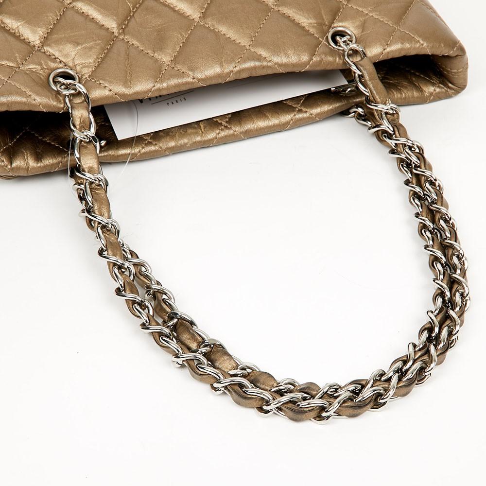 CHANEL Vintage Copper Quilted Leather Bucket Bag 2
