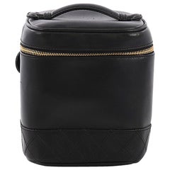 Chanel Vintage Cosmetic Case Lambskin Tall