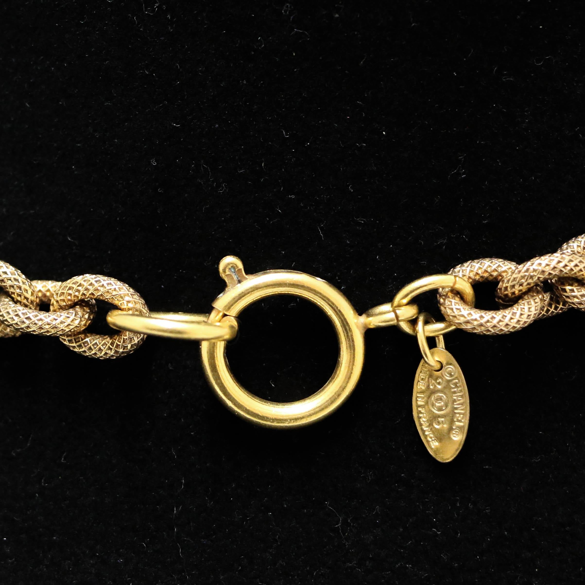 Chanel Vintage Couture Necklace In Fair Condition For Sale In Paris, FR