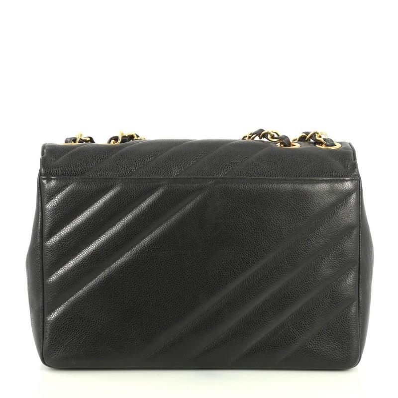 chanel diagonal quilted flap bag