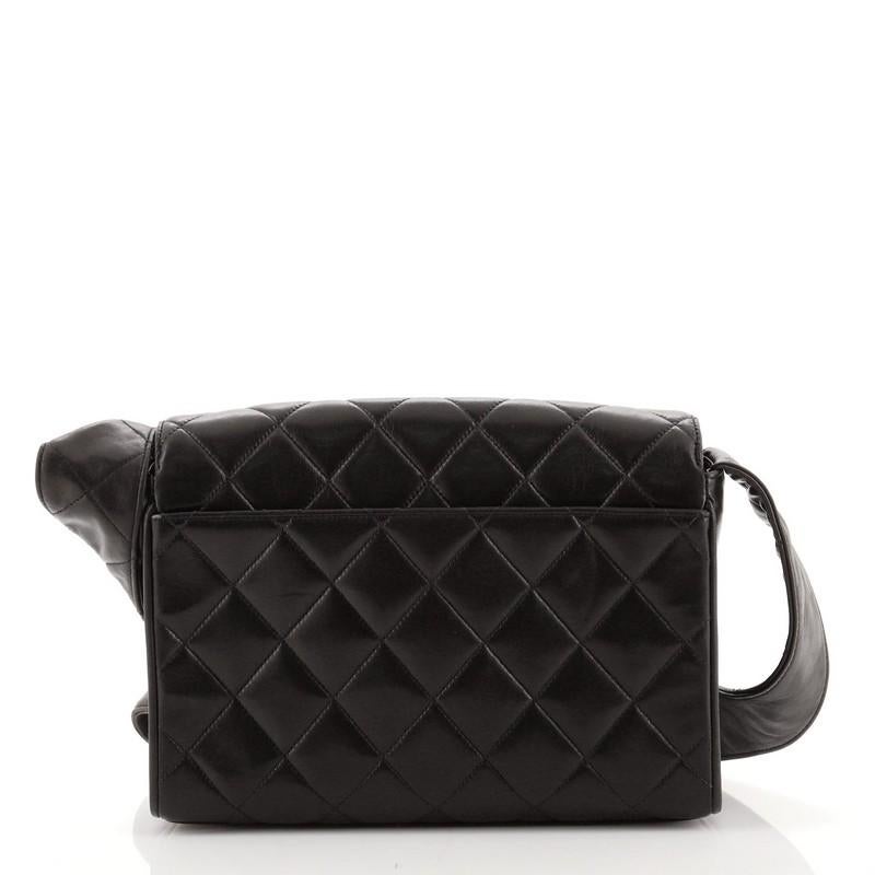 chanel vintage quilted cc flap bag