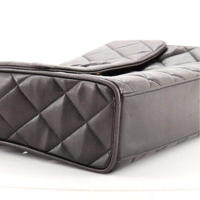 Chanel Vintage Covered CC Flap Bag Quilted Lambskin Medium 2