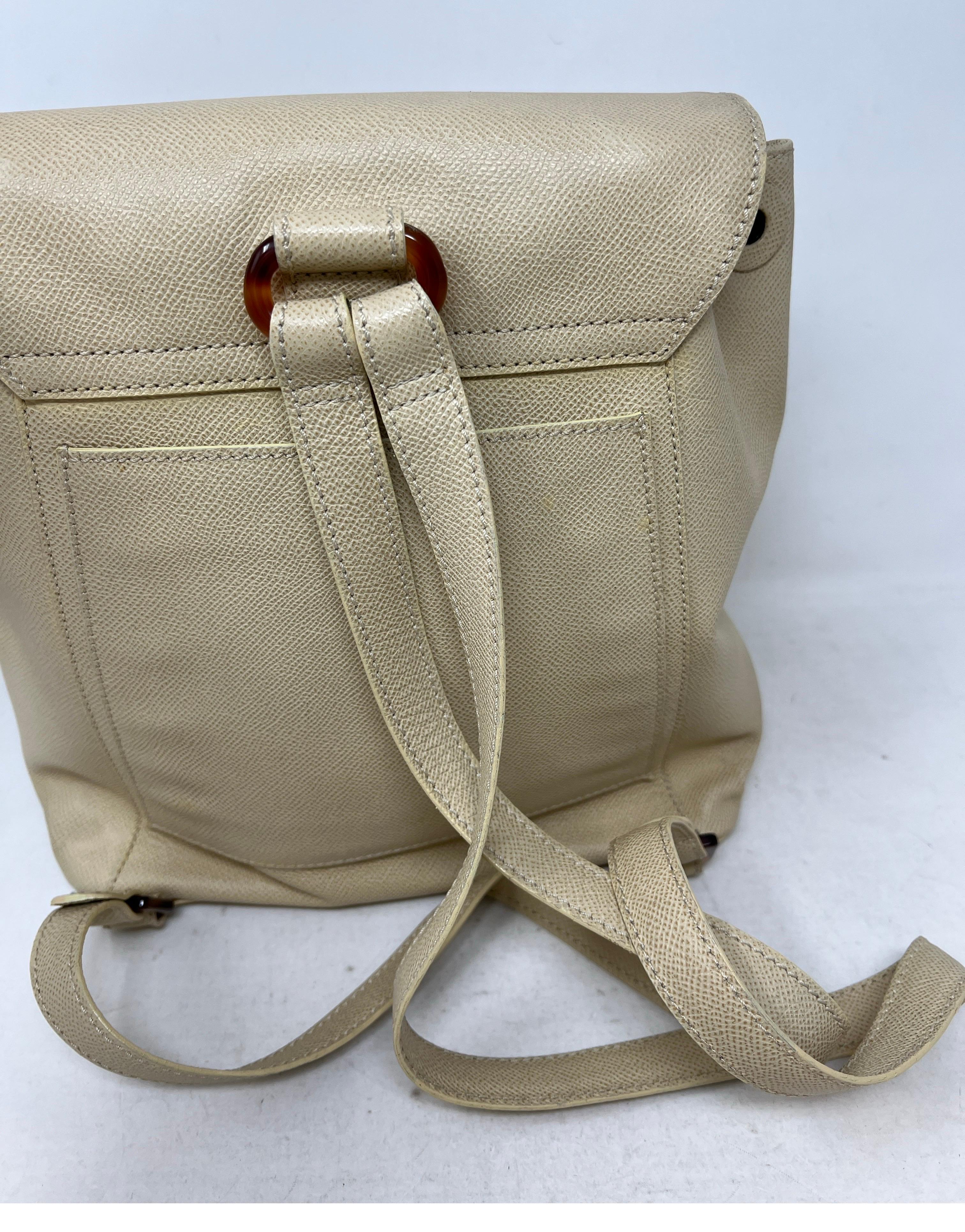 Women's or Men's Chanel Vintage Cream Backpack