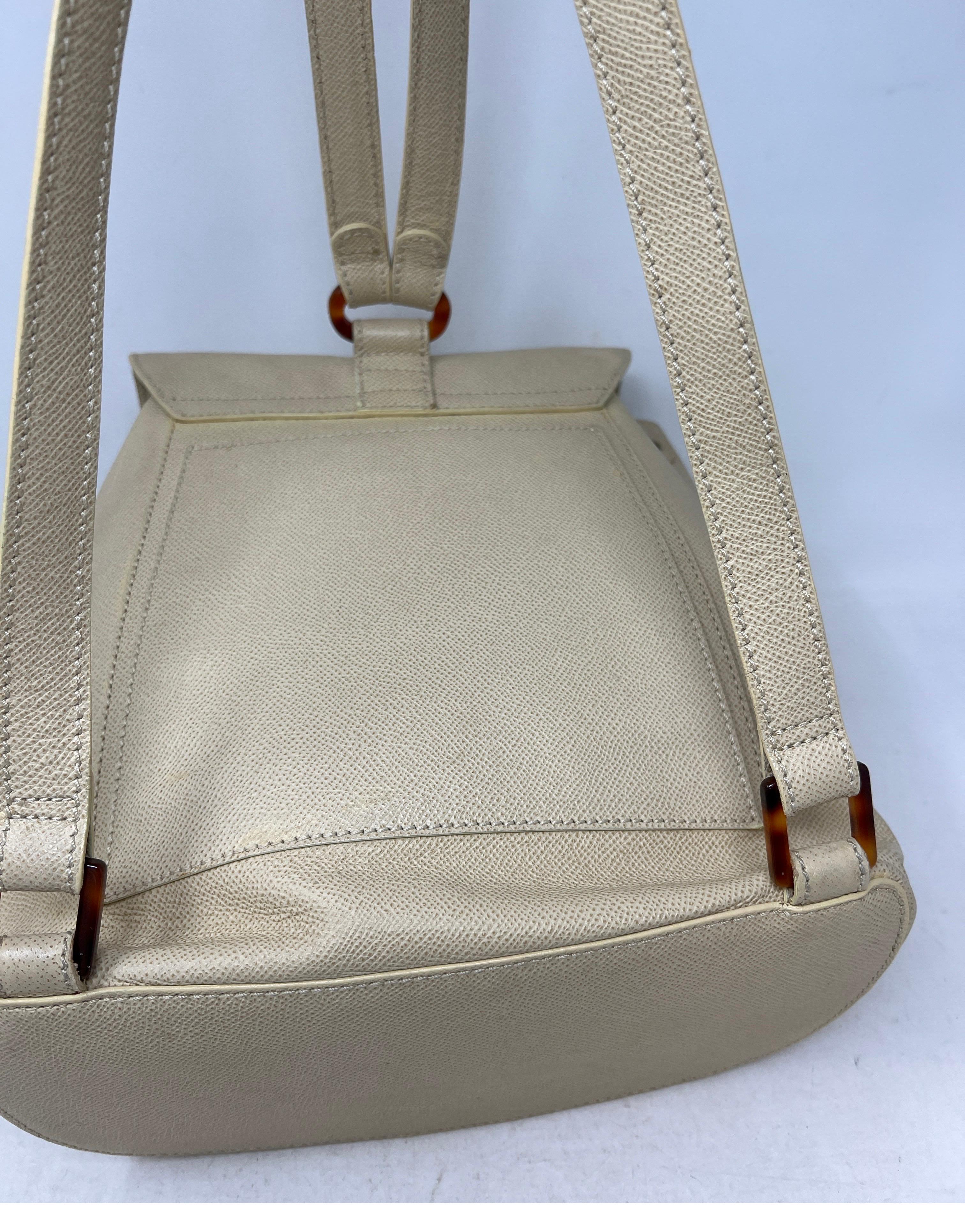 Chanel Vintage Cream Backpack 2