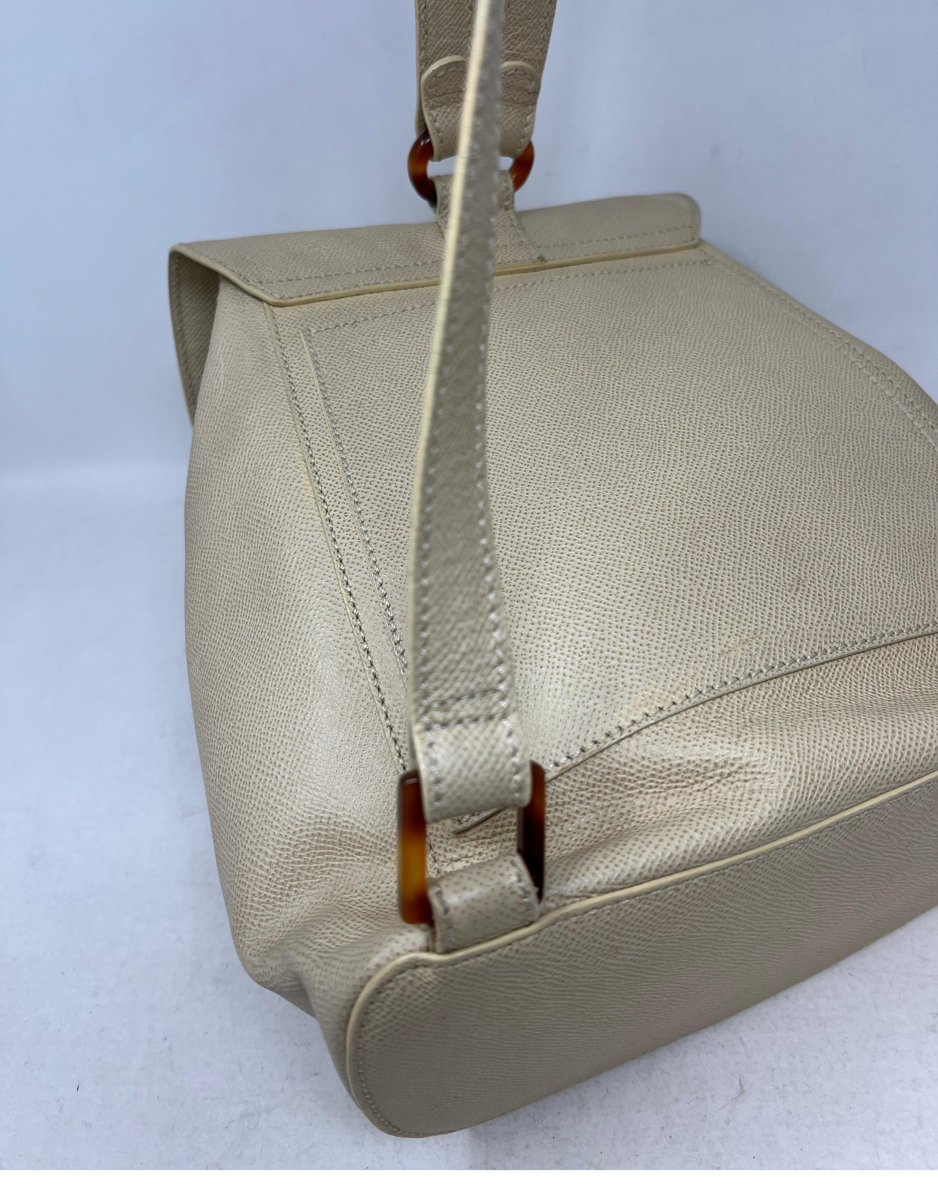 Chanel Vintage Cream Backpack 3