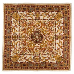 Chanel Vintage Cream "Bijoux" Silk Scarf