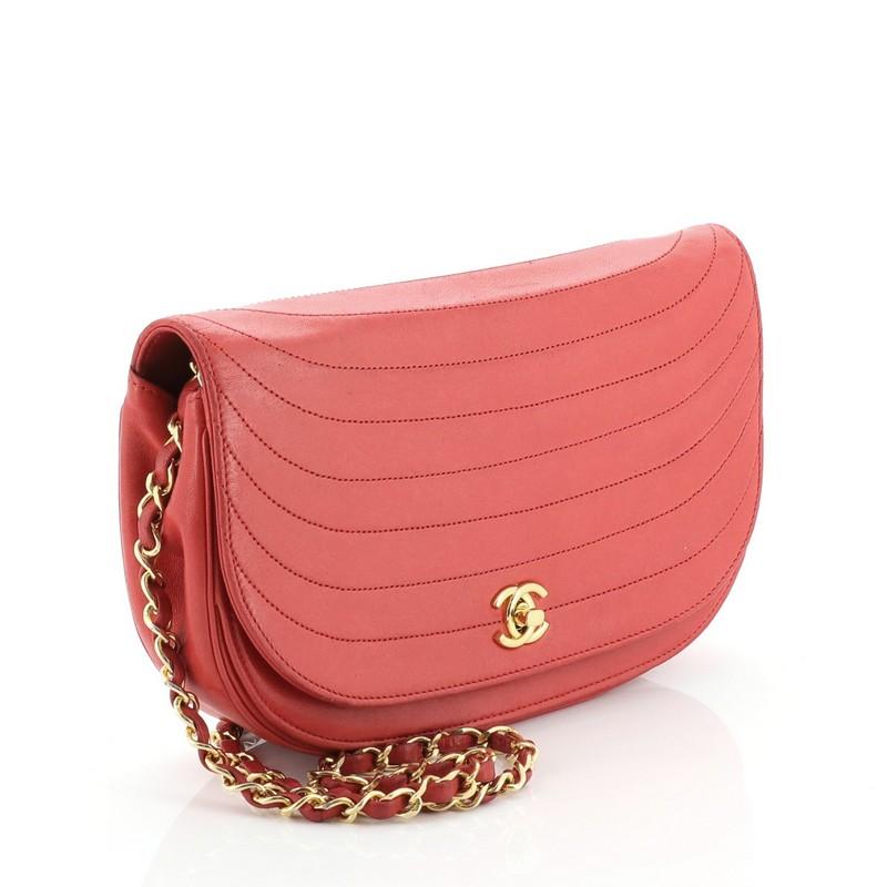 chanel crescent flap bag