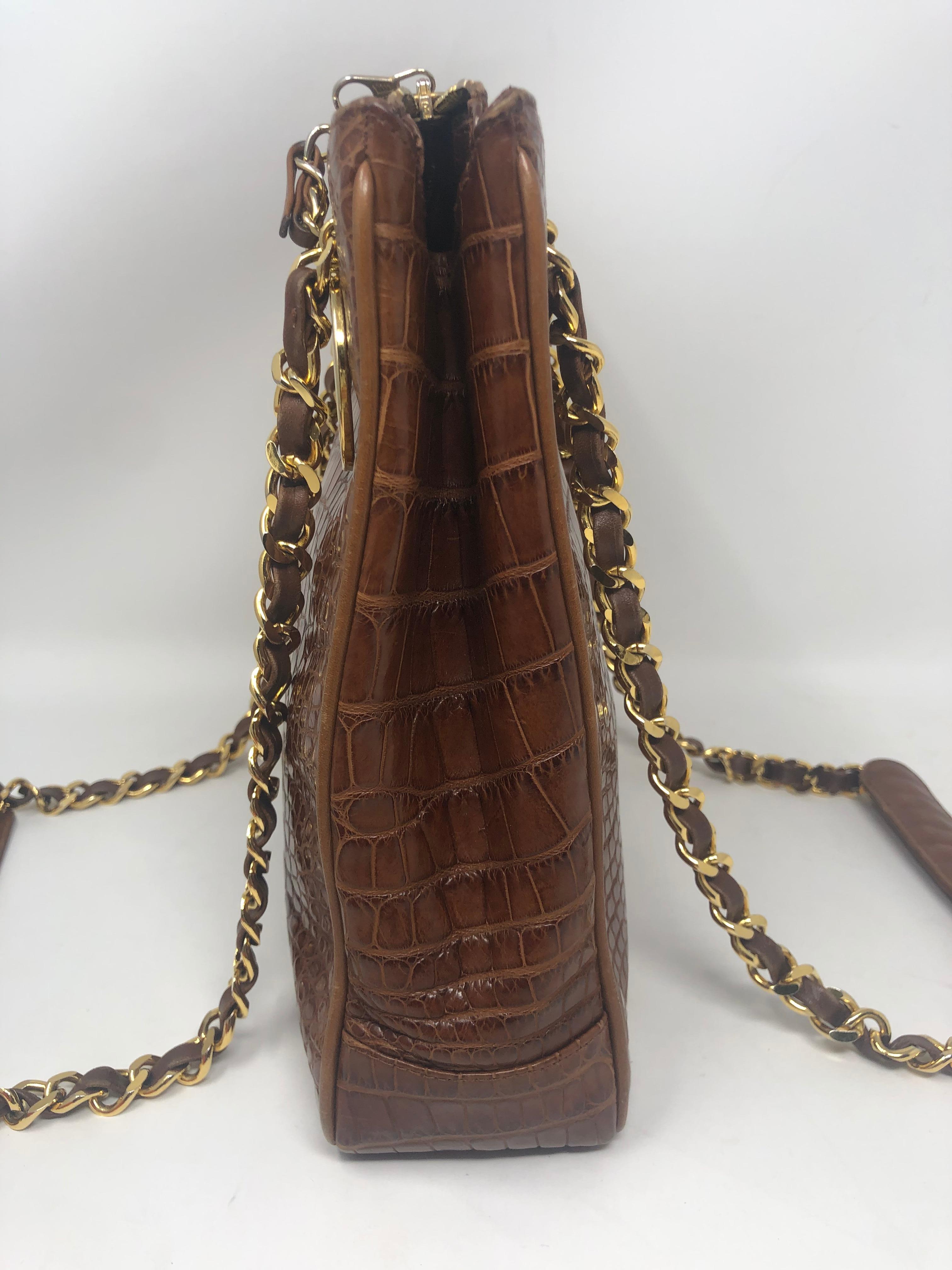 Chanel Vintage Crocodile Bag In Good Condition In Athens, GA