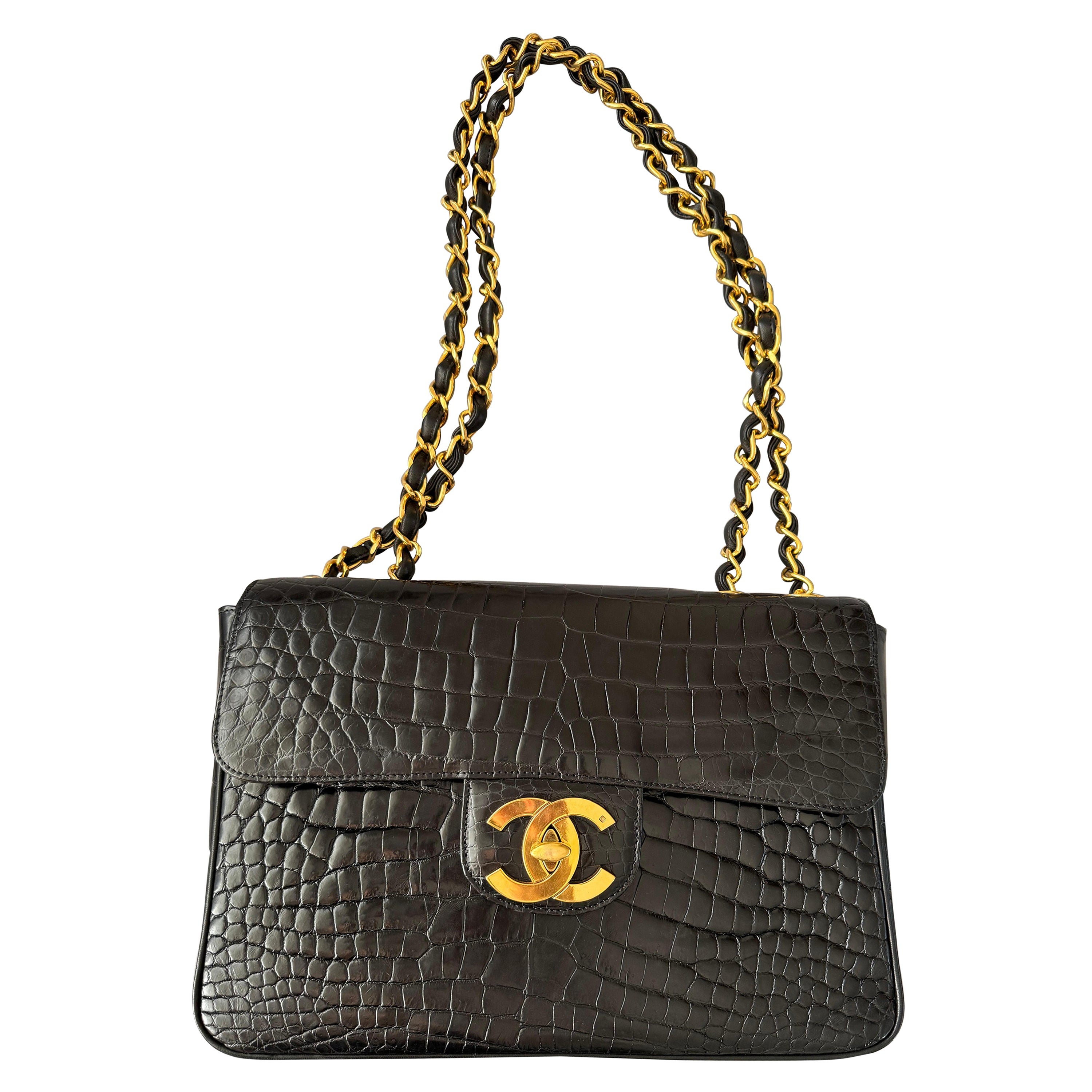 Chanel Vintage Crocodile Maxi