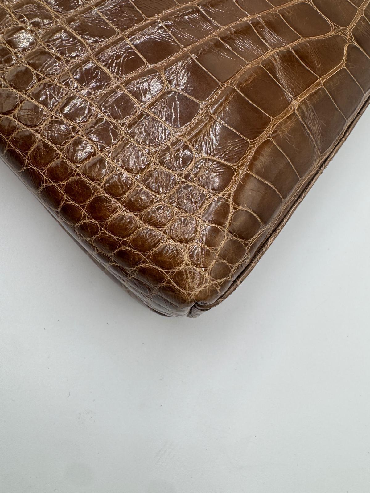 Chanel Vintage Crocodile Mini Kelly For Sale 11