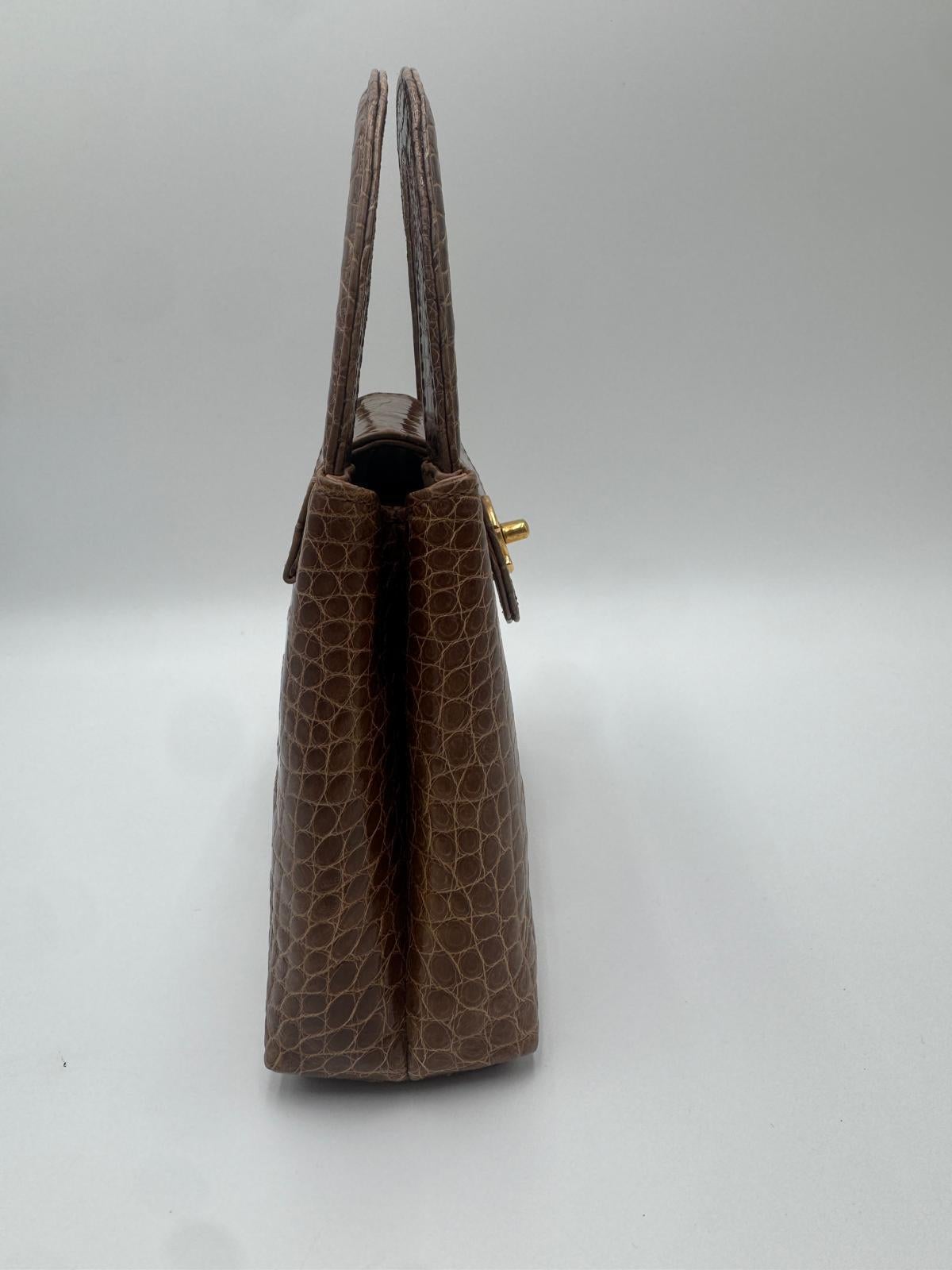 Chanel Vintage Crocodile Mini Kelly In Excellent Condition For Sale In San Francisco, CA