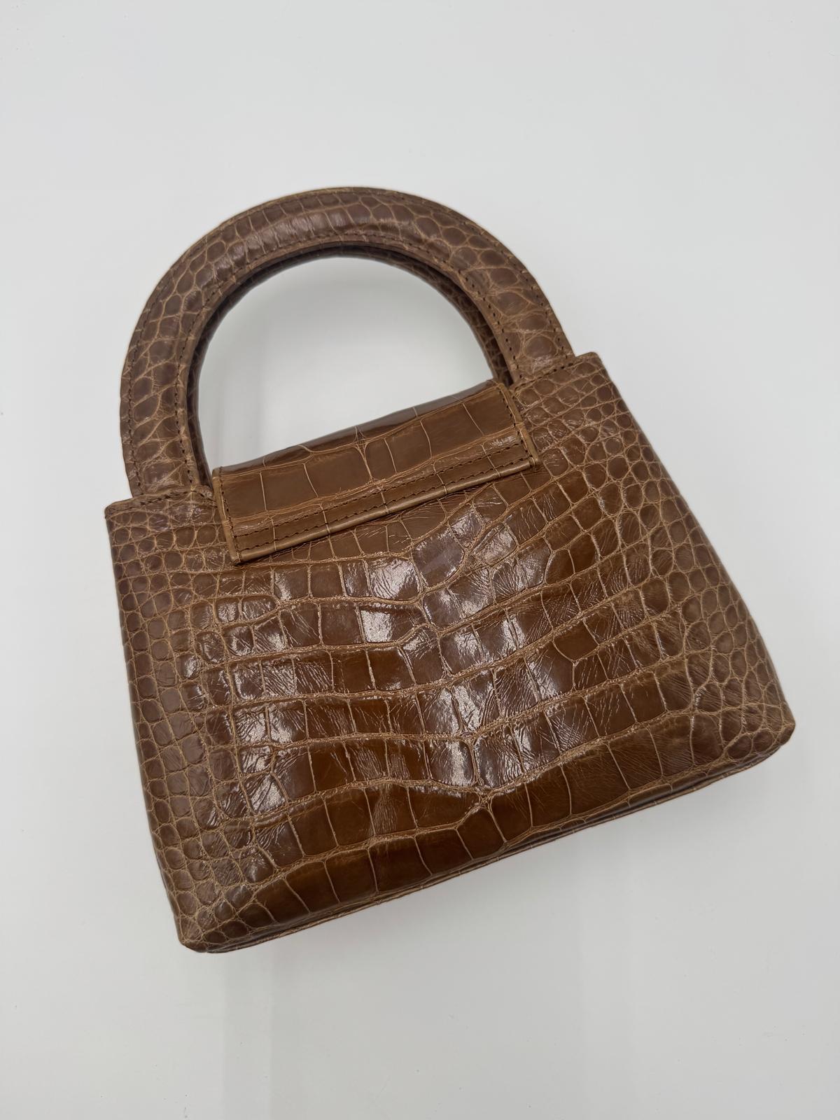 Women's Chanel Vintage Crocodile Mini Kelly For Sale