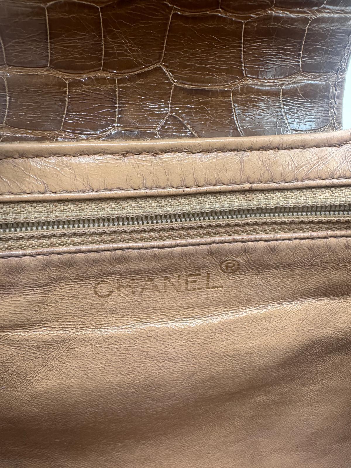 Chanel Vintage Crocodile Mini Kelly For Sale 2