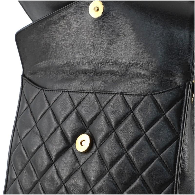 Chanel Vintage Crossover Flap Bag Gestepptes Lammleder Klein 2