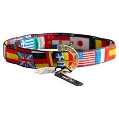 Chanel Vintage Cruise 1995 Multicolor International Flag 95C Belt