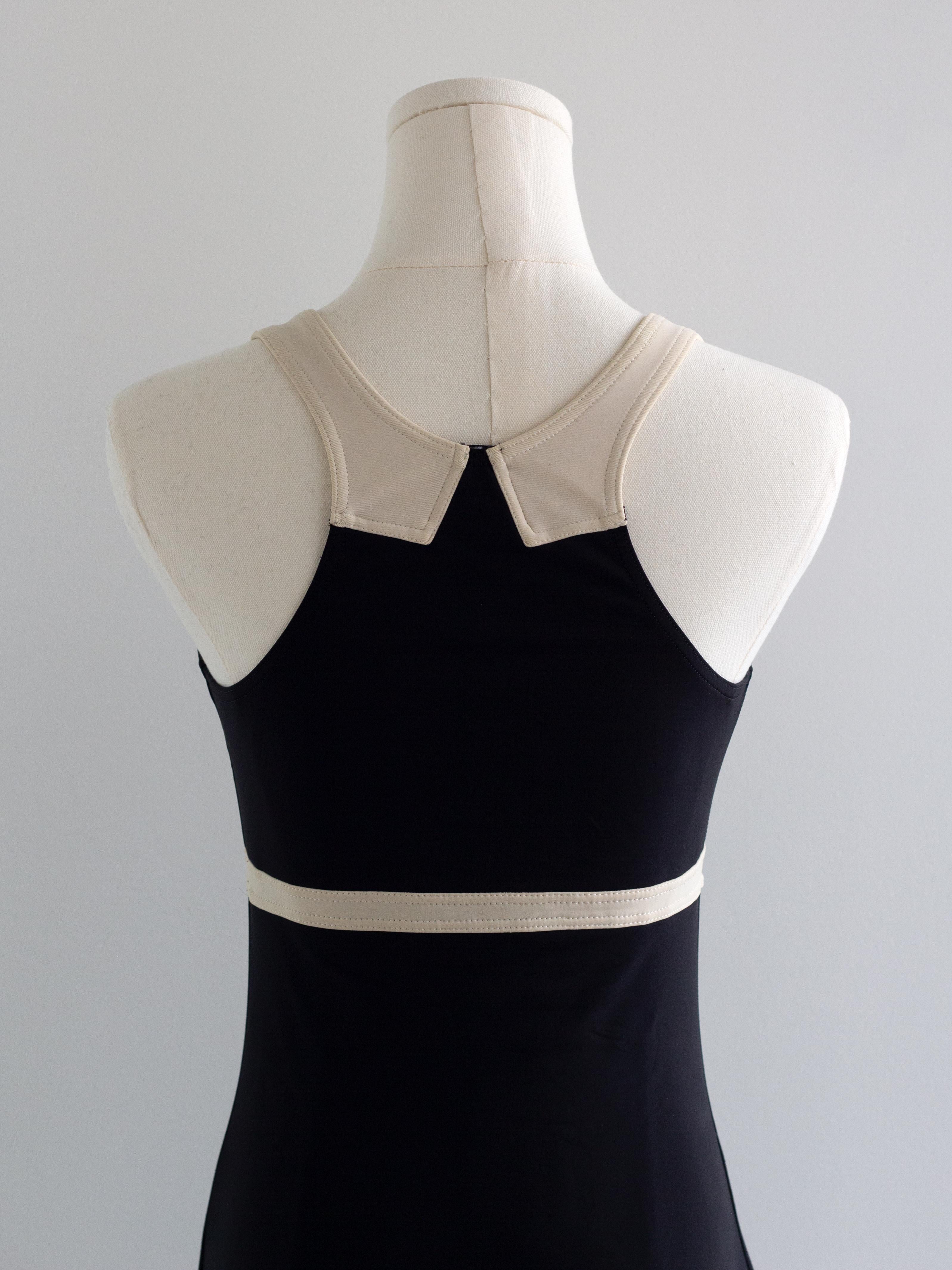 Chanel Vintage Cruise 1996 Black White CC Logo 96C Mini Dress 6