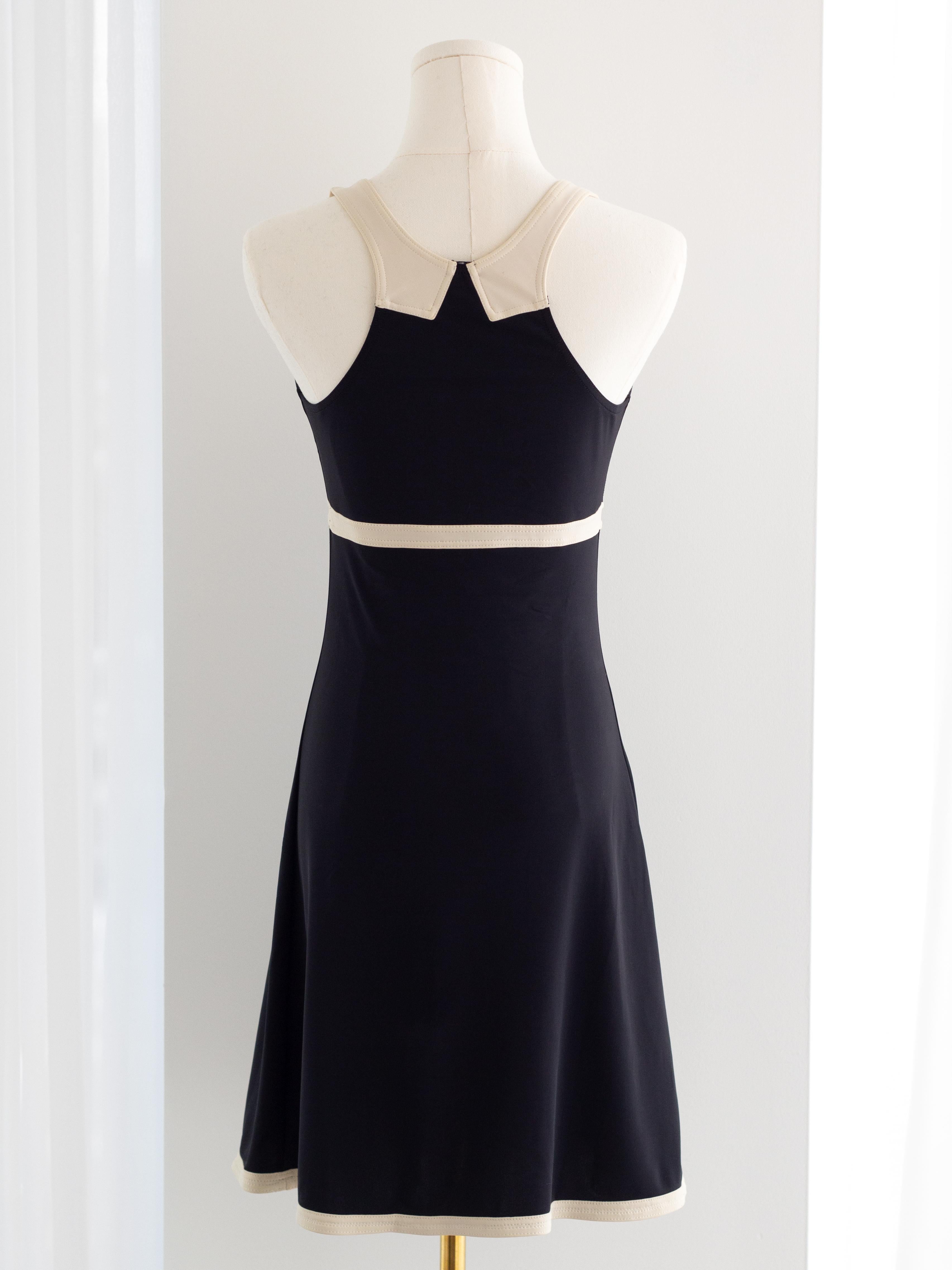 Chanel Vintage Cruise 1996 Black White CC Logo 96C Mini Dress 3