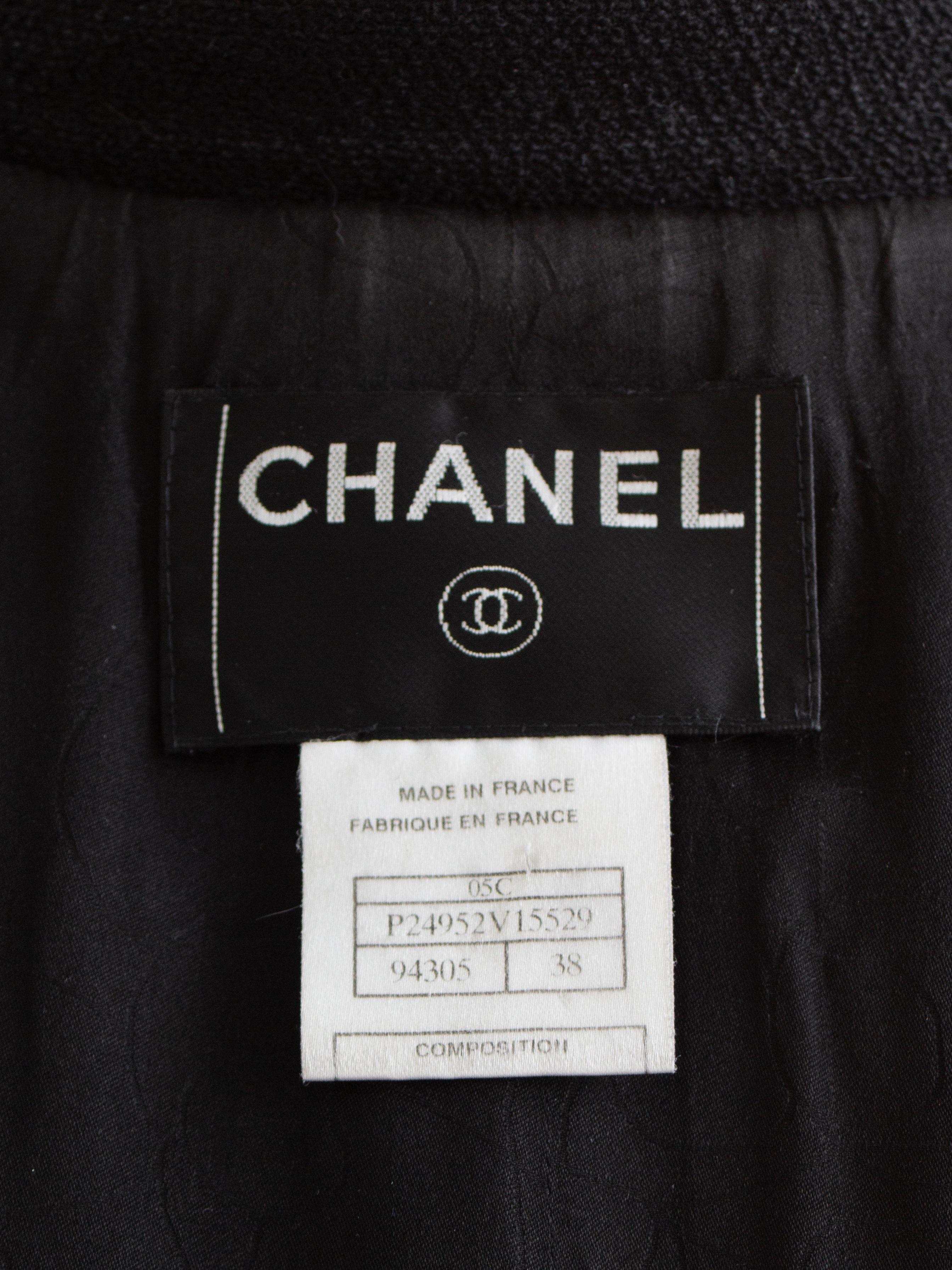 Chanel Vintage Cruise 2005 Devil Wears Prada Schwarz Gold Parfümflasche Tweed 05C im Angebot 8