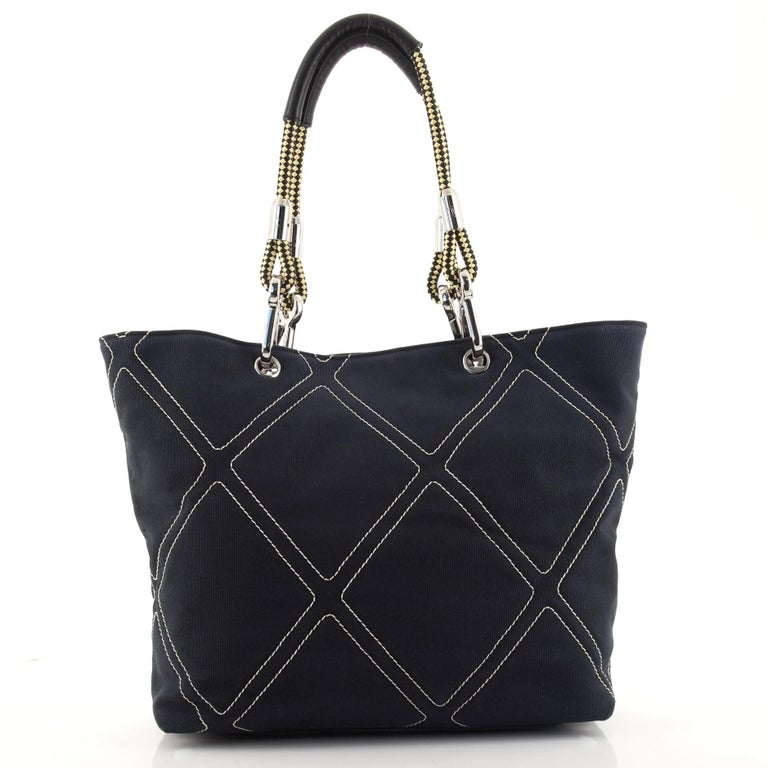 Chanel Vintage Cruise Line No.5 Tote Quilted Canvas Medium at 1stDibs