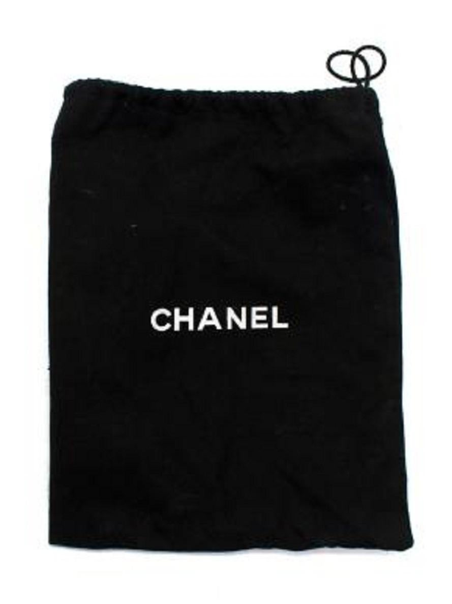 Chanel Vintage Crystal Embellished CC Black Leeather Slingback Pumps For Sale 2