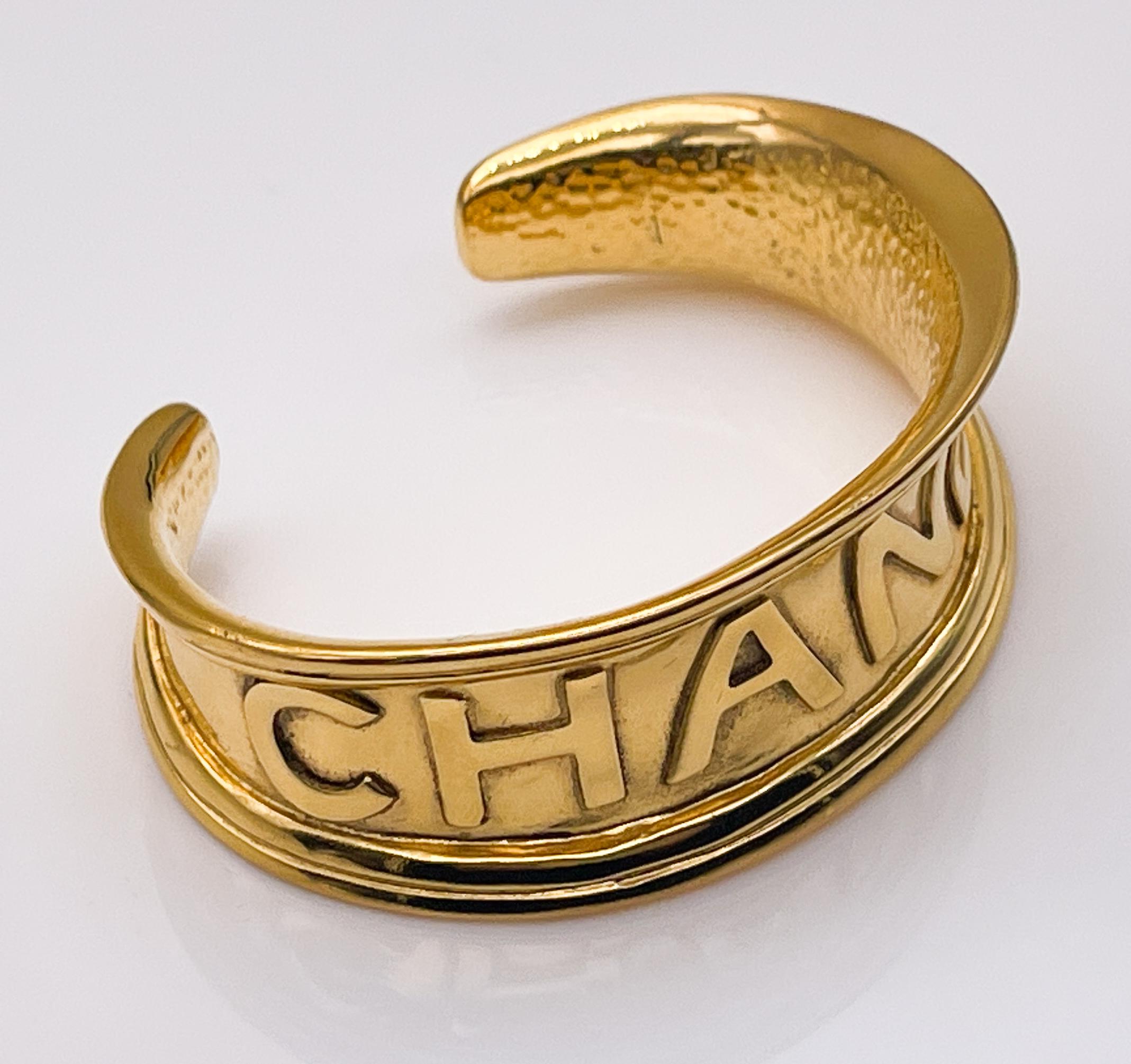 Chanel Vintage Cuff Bracelet For Sale 2