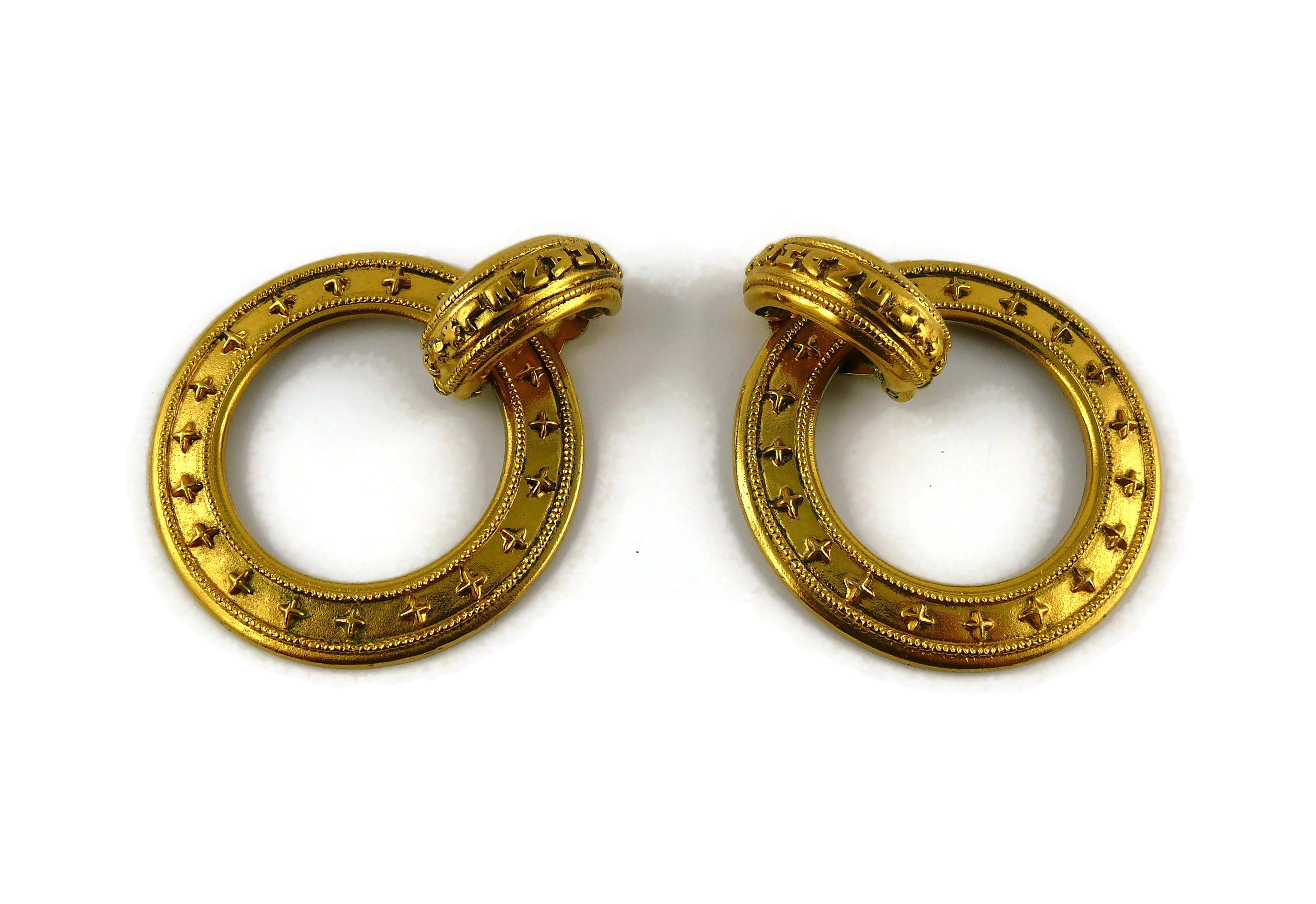 vintage chanel hoop earrings