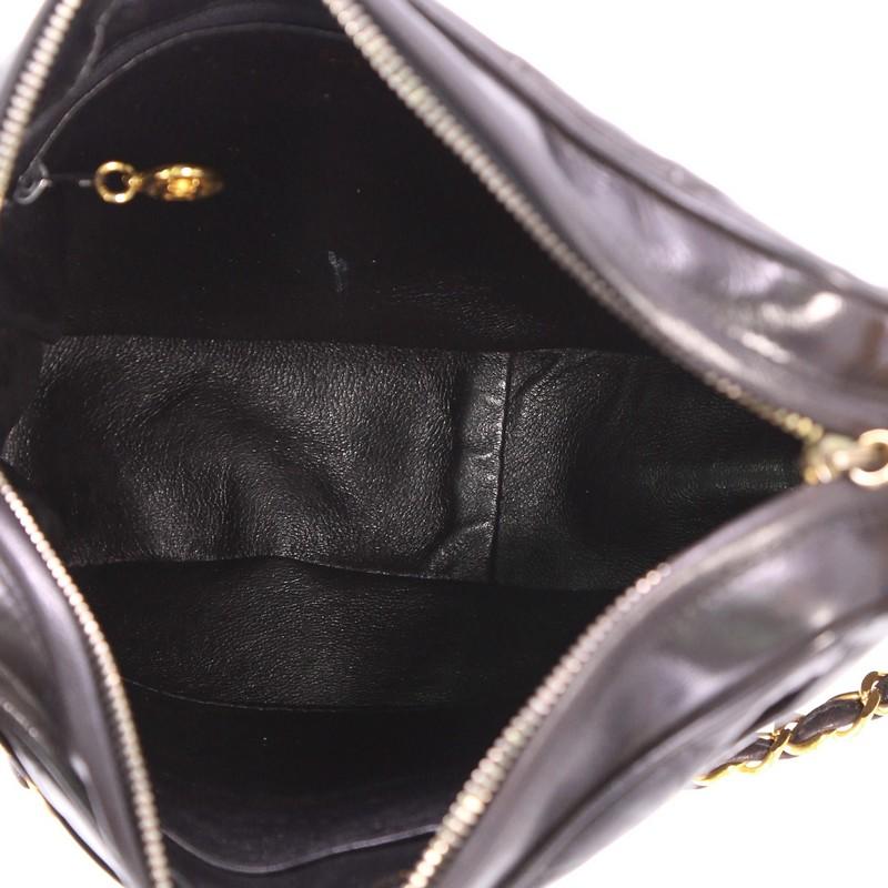 Chanel Vintage Diamond CC Camera Bag Quilted Leather Medium 1
