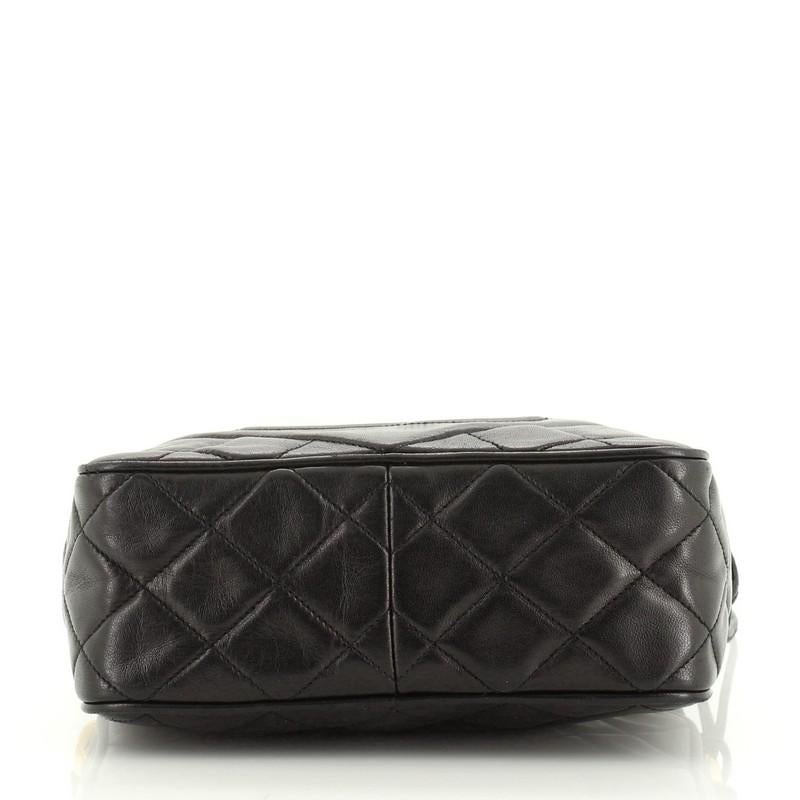 Femenino o masculino Chanel Vintage Diamond CC Camera Bag Piel acolchada Mini