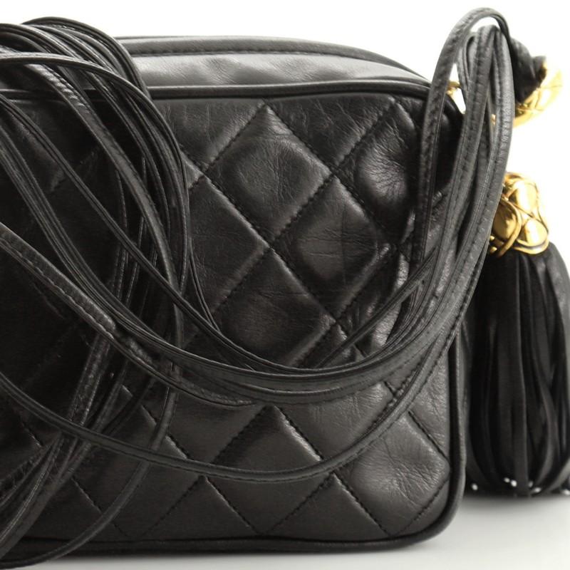 Chanel Vintage Diamond CC Camera Bag Piel acolchada Mini 4