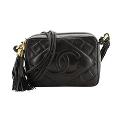 Chanel Vintage Diamond CC Camera Bag Piel acolchada Mini