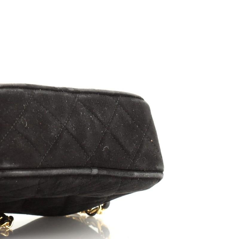 Chanel Vintage Diamond CC Camera Bag Quilted Suede Small 2
