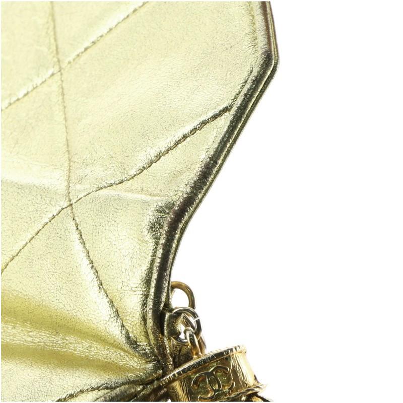 Chanel Vintage Diamond CC Envelope Flap Bag Quilted Lambskin Mini 3