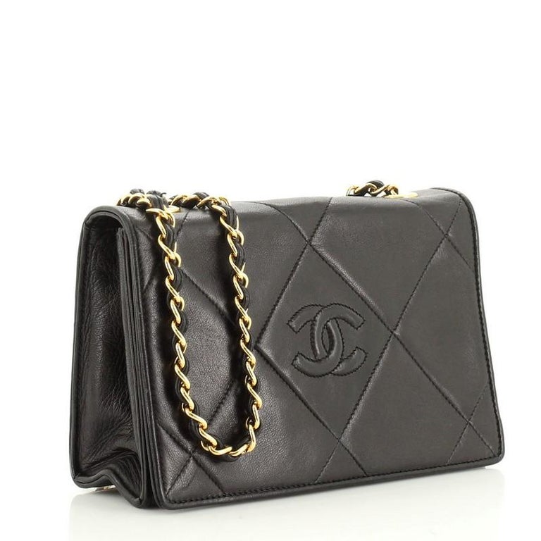 Chanel Diamond Quilted Metallic Gold Lambskin CC Camera Bag
