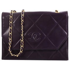 Chanel Vintage Diamond CC Flap Bag Quilted Lambskin Small