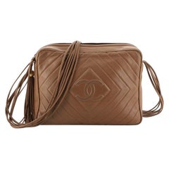 Chanel Vintage Diamond CC Flap Pocket Camera Bag Quilted Lambskin Medium