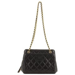 Chanel Vintage Diamond CC Frame Shoulder Bag Quilted Lambskin Small