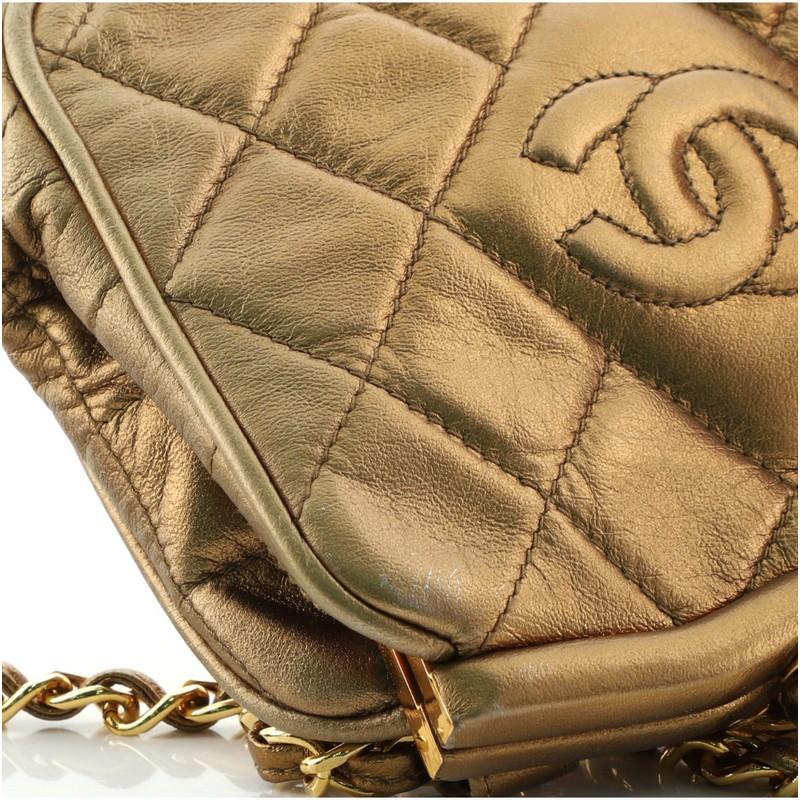 Chanel Vintage Diamond CC Tassel Waist Bag Quilted Lambskin Small 3