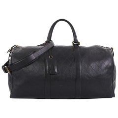 Chanel Vintage Diamond Stitch Boston Bag Quilted Lambskin XL