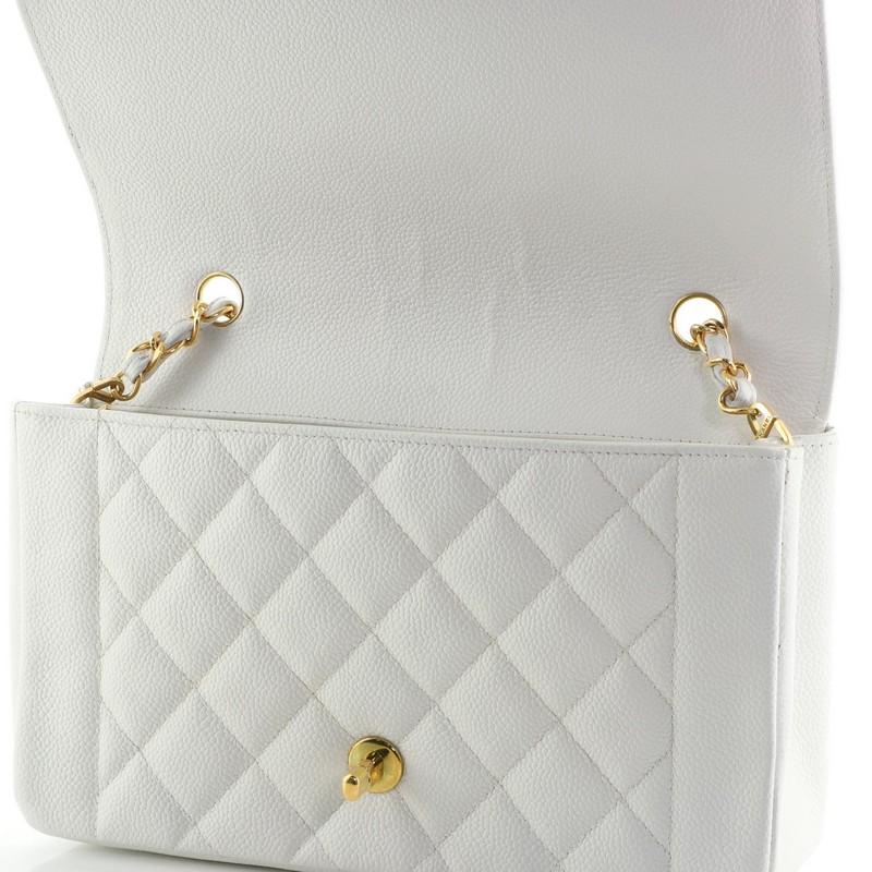 Chanel Vintage Diana Flap Bag Quilted Caviar Medium In Good Condition In NY, NY