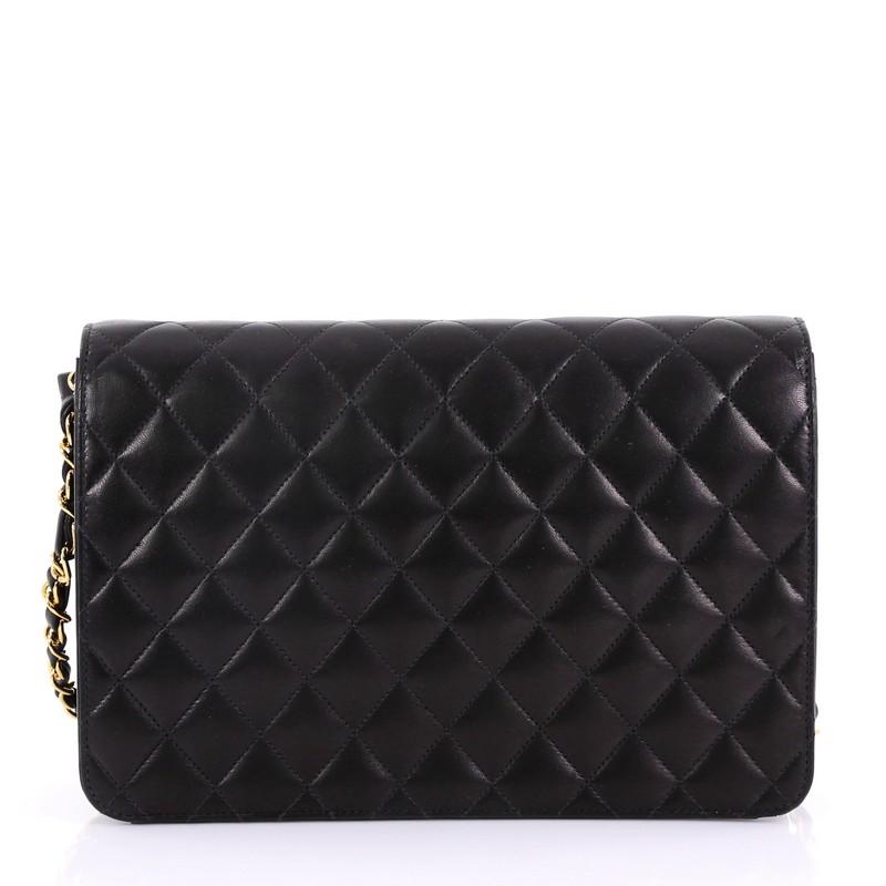 Chanel Vintage Diana Flap Bag Quilted Lambskin Medium In Good Condition In NY, NY